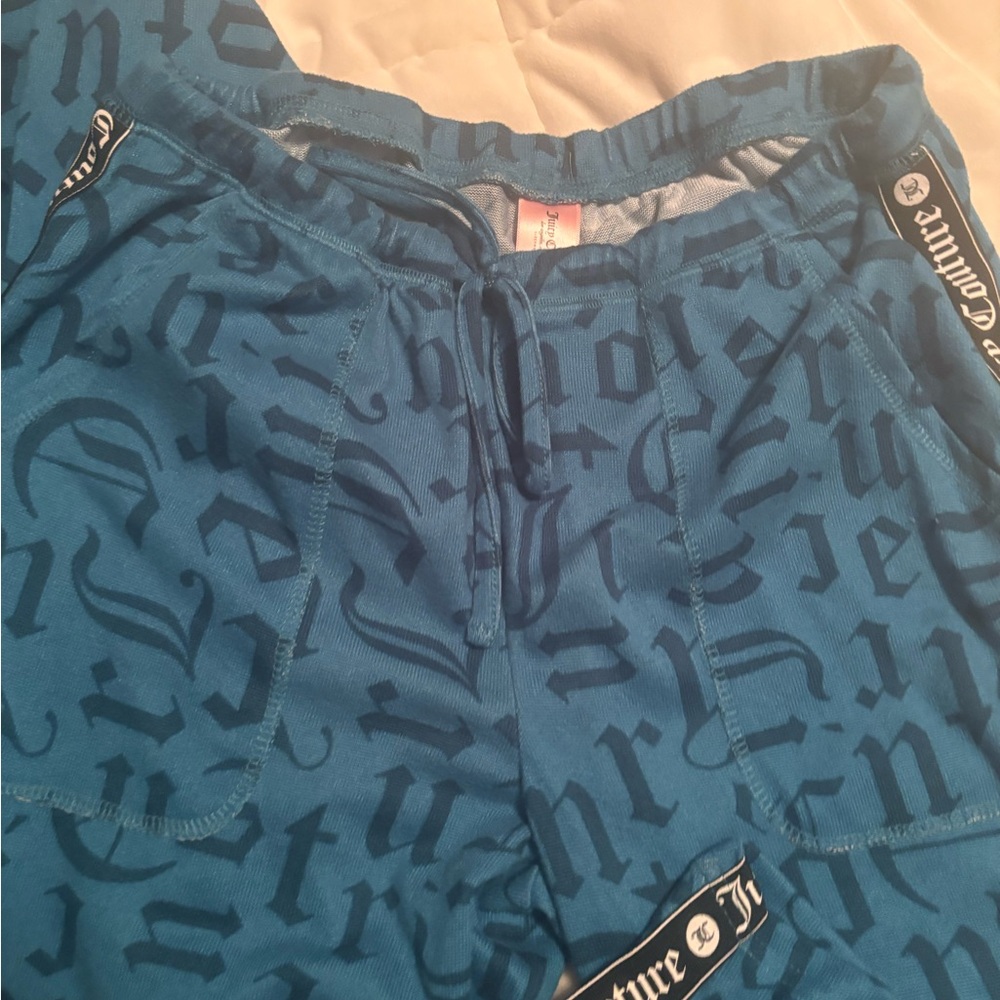 Juicy Couture Sleepwear Blue/Aqua Pajama Set - Picture 3 of 8